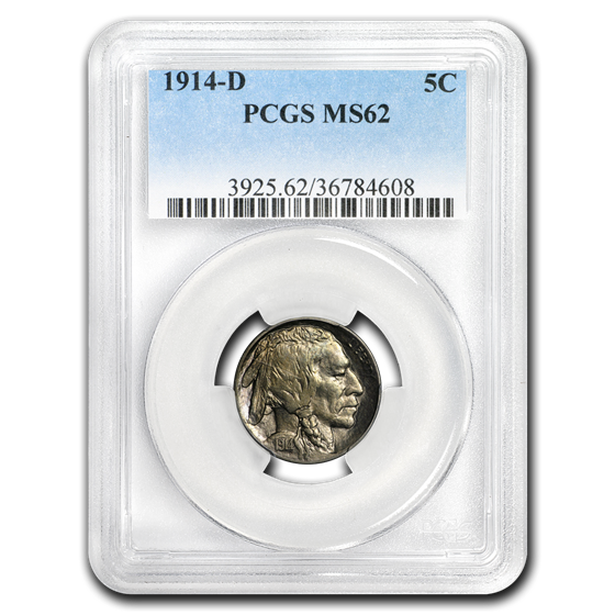1914-D Buffalo Nickel MS-62 PCGS 1914-D Buffalo Nickel MS-62 PCGS